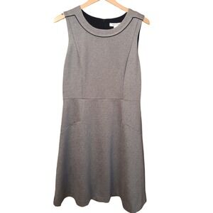 White House Black Market Gray Sleeveless Dress Women's Size 14 Career NWT